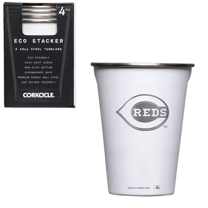 Corkcicle Eco Stacker Cup with Cincinnati Reds Primary Logo