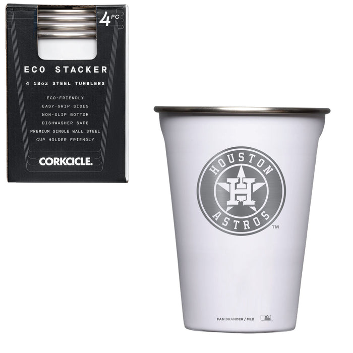 Corkcicle Eco Stacker Cup with Houston Astros Etched Secondary Logo