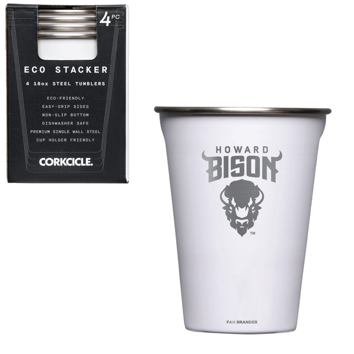 Corkcicle Eco Stacker Cup with Howard Bison Primary Logo