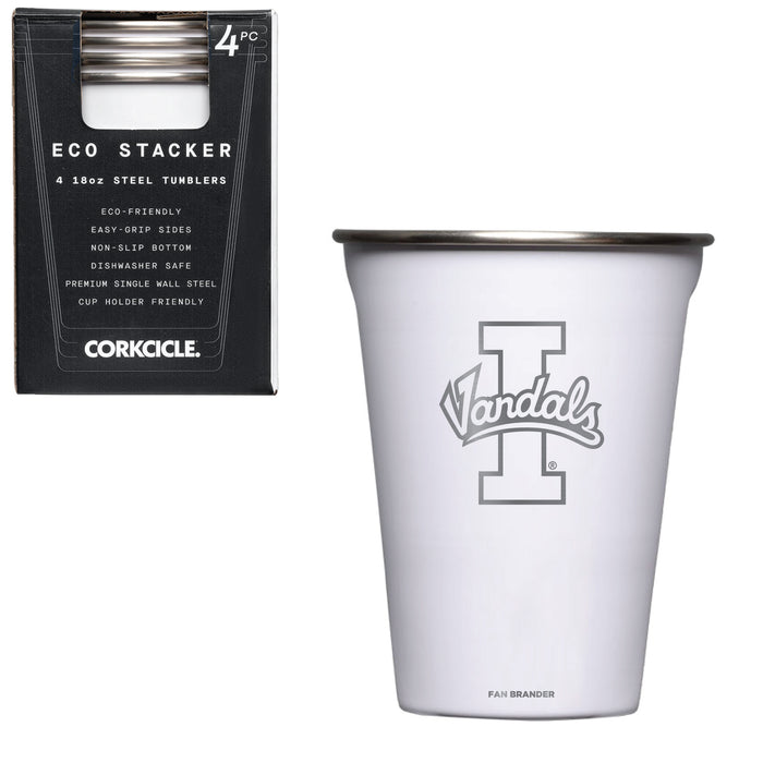 Corkcicle Eco Stacker Cup with Idaho Vandals Primary Logo