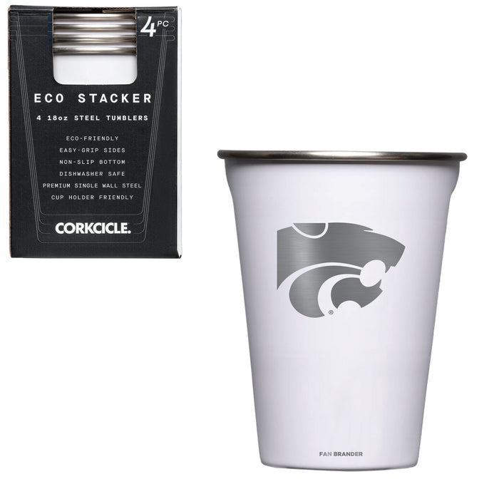 Corkcicle Eco Stacker Cup with Kansas State Wildcats Primary Logo