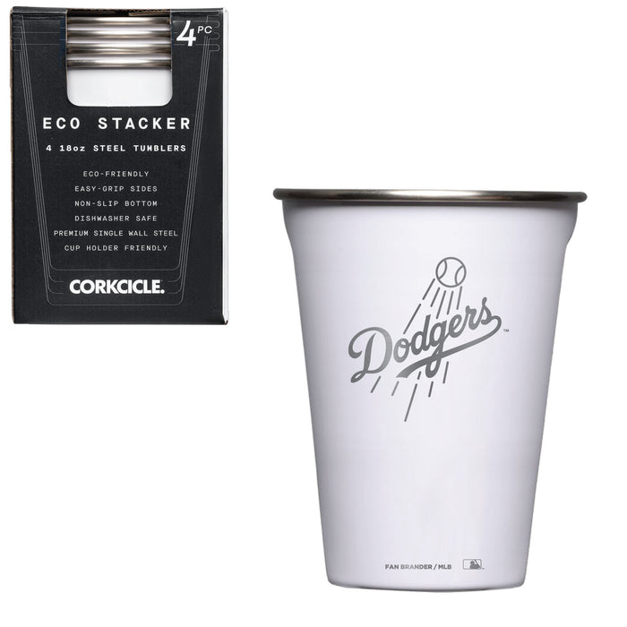 Corkcicle Eco Stacker Cup with Los Angeles Dodgers Etched Secondary Logo