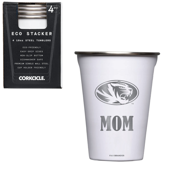 Corkcicle Eco Stacker Cup with Missouri Tigers Mom Primary Logo