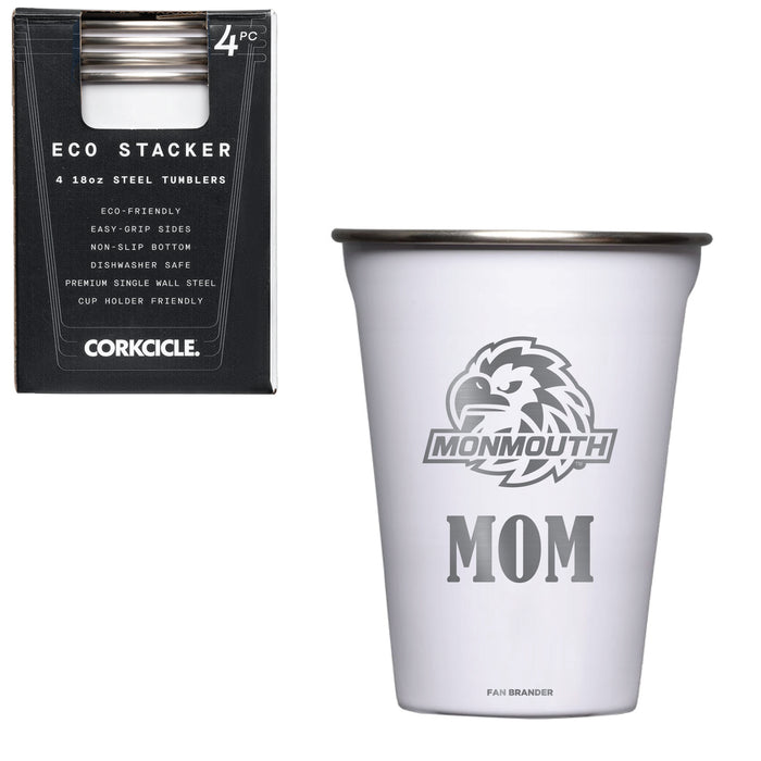 Corkcicle Eco Stacker Cup with Monmouth Hawks Mom Primary Logo
