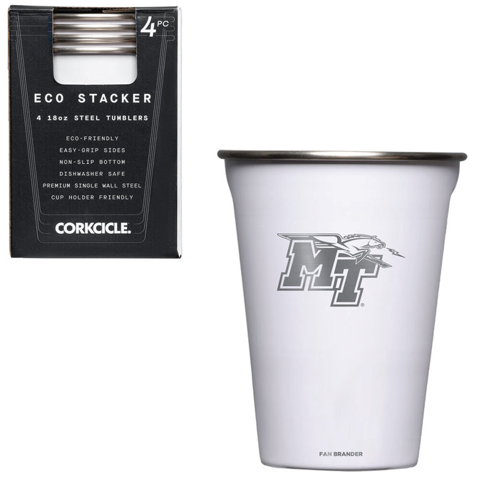 Corkcicle Eco Stacker Cup with Middle Tennessee State Blue Raiders Primary Logo