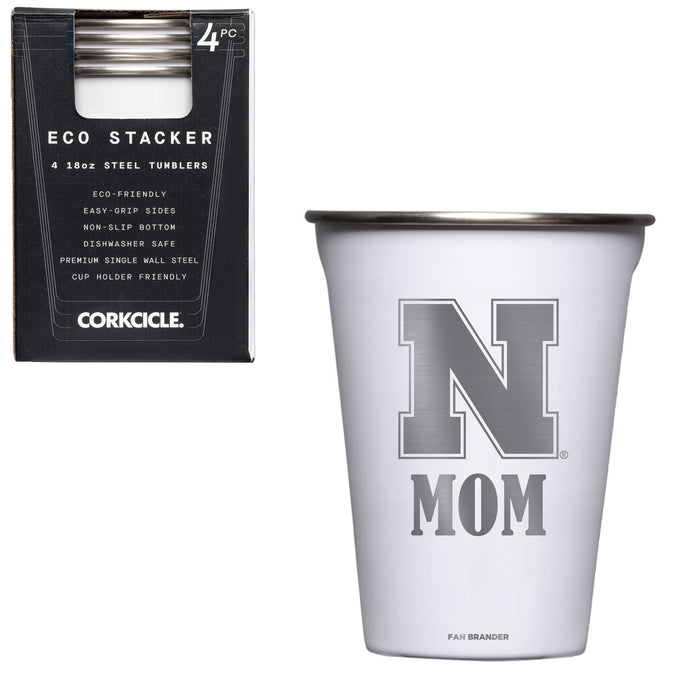 Corkcicle Eco Stacker Cup with Nebraska Cornhuskers Mom Primary Logo