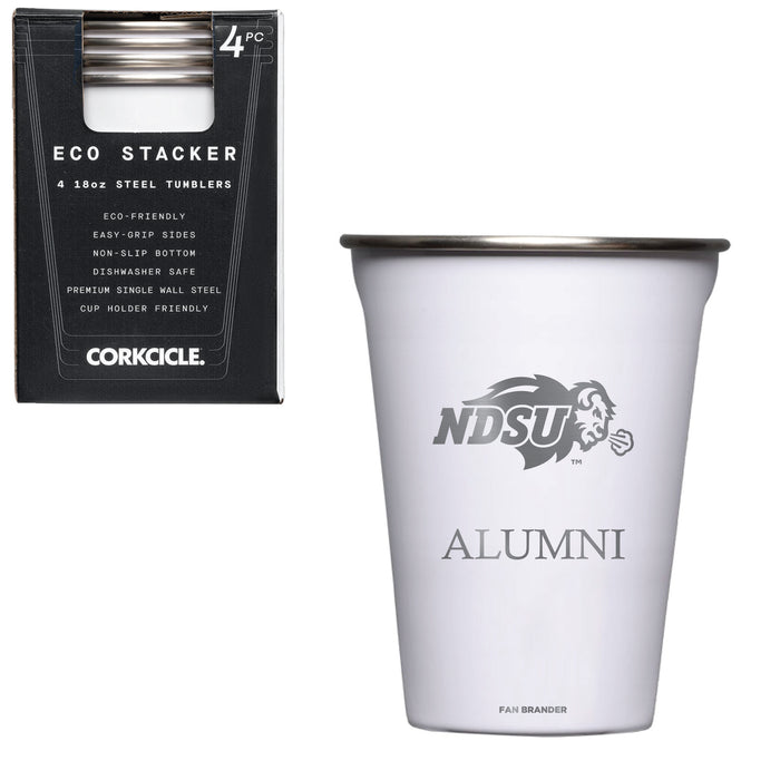 Corkcicle Eco Stacker Cup with North Dakota State Bison Alumni Primary Logo