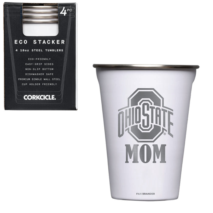 Corkcicle Eco Stacker Cup with Ohio State Buckeyes Mom Primary Logo