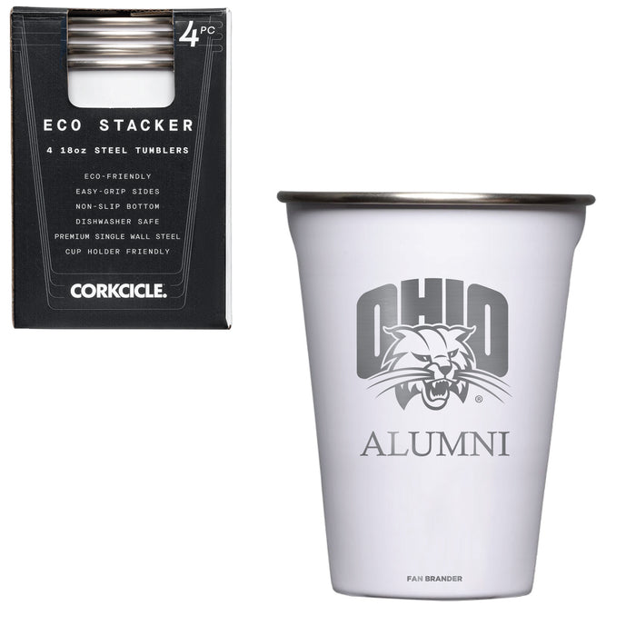 Corkcicle Eco Stacker Cup with Ohio University Bobcats Alumni Primary Logo