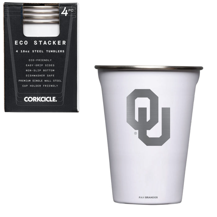 Corkcicle Eco Stacker Cup with Oklahoma Sooners Primary Logo
