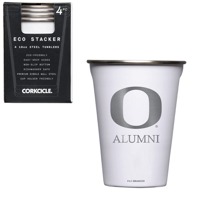 Corkcicle Eco Stacker Cup with Oregon Ducks Alumni Primary Logo