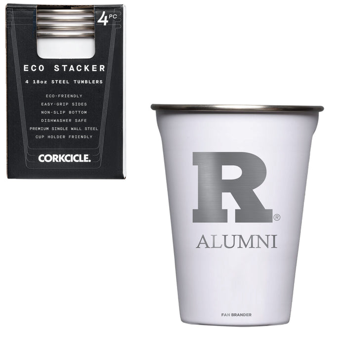 Corkcicle Eco Stacker Cup with Rutgers Scarlet Knights Alumni Primary Logo