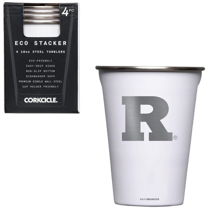 Corkcicle Eco Stacker Cup with Rutgers Scarlet Knights Primary Logo