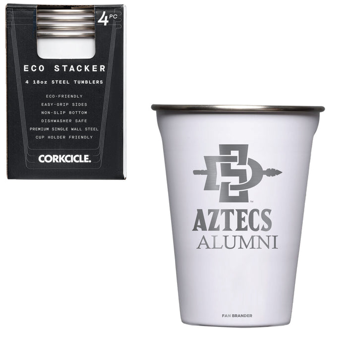 Corkcicle Eco Stacker Cup with San Diego State Aztecs Alumni Primary Logo