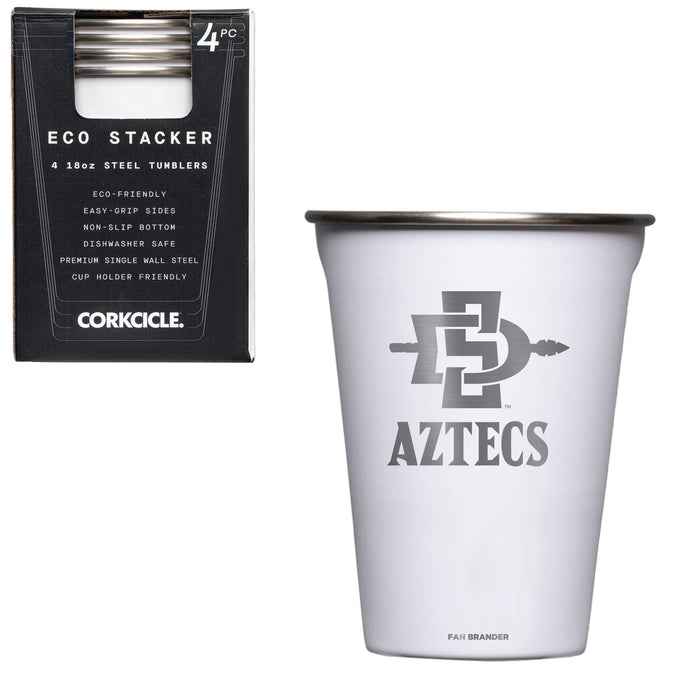 Corkcicle Eco Stacker Cup with San Diego State Aztecs Primary Logo
