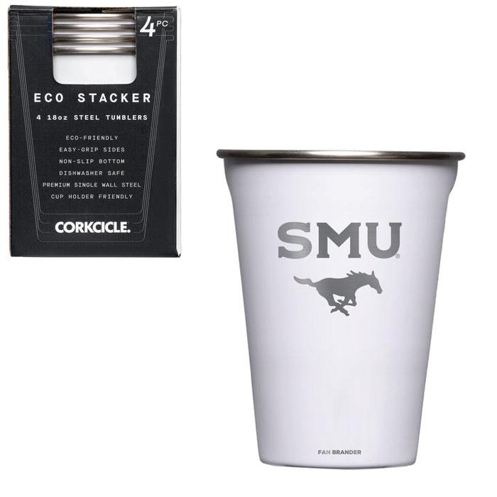 Corkcicle Eco Stacker Cup with SMU Mustangs Primary Logo