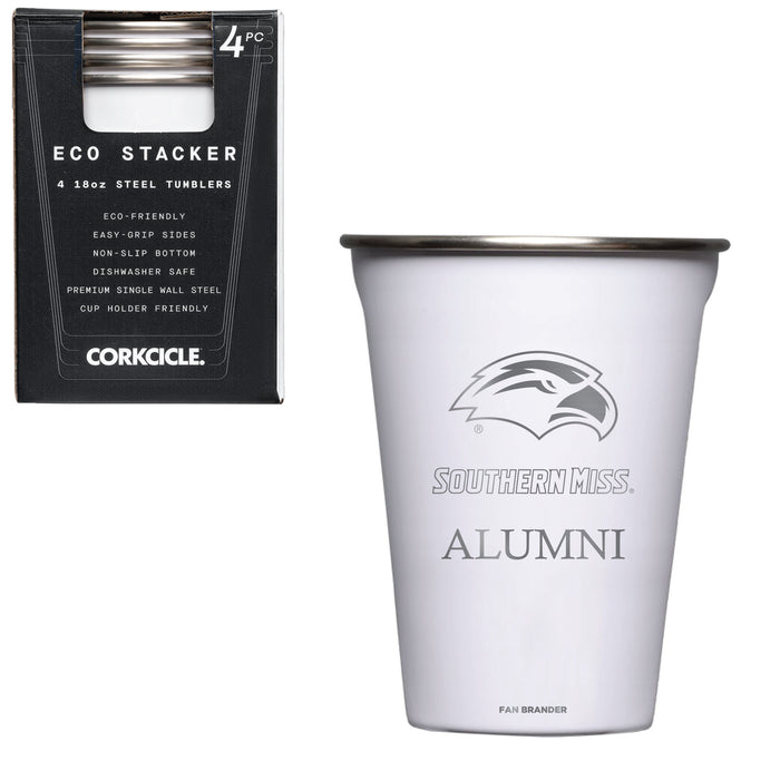 Corkcicle Eco Stacker Cup with Southern Mississippi Golden Eagles Alumni Primary Logo