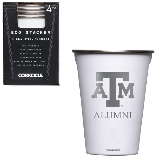 Corkcicle Eco Stacker Cup with Texas A&M Aggies Alumni Primary Logo