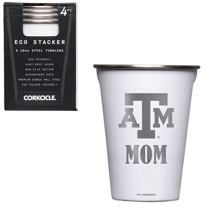 Corkcicle Insulated Sport Canteen Water Bottle with Texas A&M Aggies  Primary LogoWhite