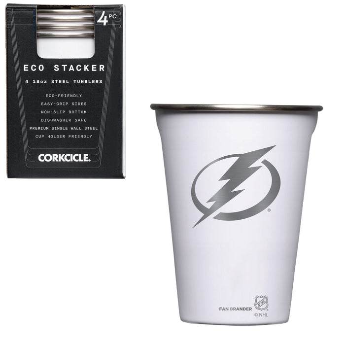 Corkcicle Eco Stacker Cup with Tampa Bay Lightning Etched Primary Logo