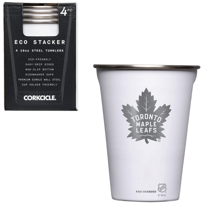 Corkcicle Eco Stacker Cup with Toronto Maple Leafs Etched Primary Logo