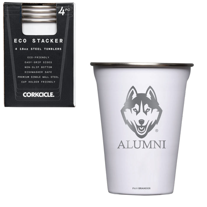 Corkcicle Eco Stacker Cup with Uconn Huskies Alumni Primary Logo