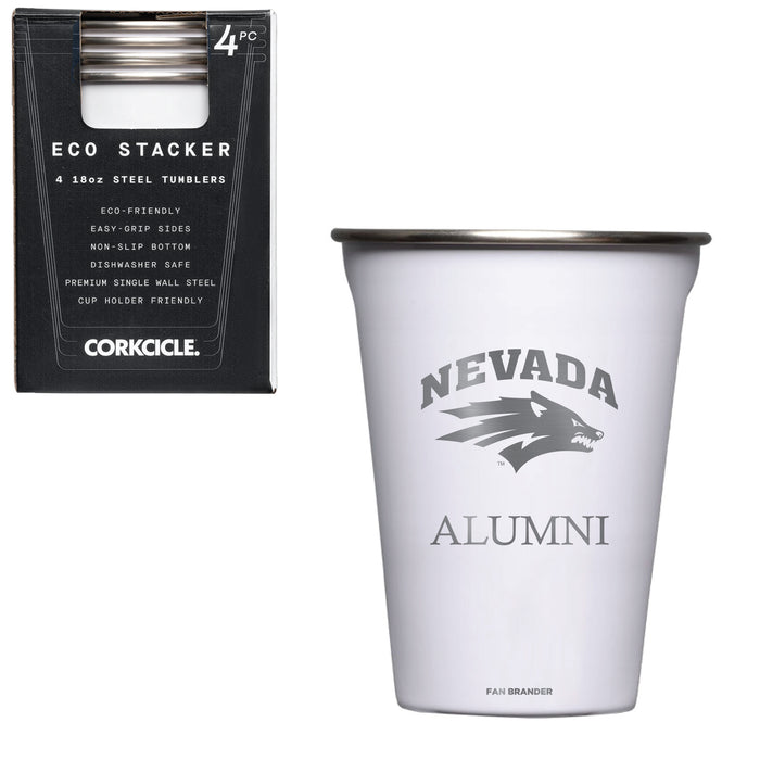 Corkcicle Eco Stacker Cup with Nevada Wolf Pack Alumni Primary Logo