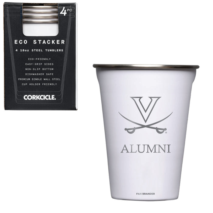 Corkcicle Eco Stacker Cup with Virginia Cavaliers Alumni Primary Logo