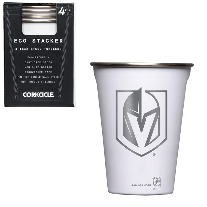 Corkcicle Eco Stacker Cup with Vegas Golden Knights Etched Primary Logo