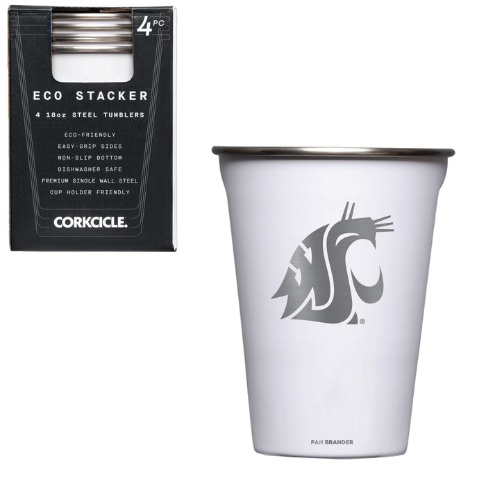 Corkcicle Eco Stacker Cup with Washington State Cougars Primary Logo