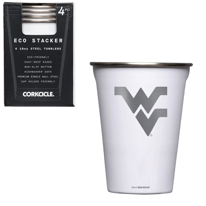 Corkcicle Eco Stacker Cup with West Virginia Mountaineers Primary Logo