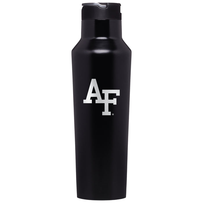 Corkcicle Insulated Sport Canteen Water Bottle with Airforce Falcons Primary Logo