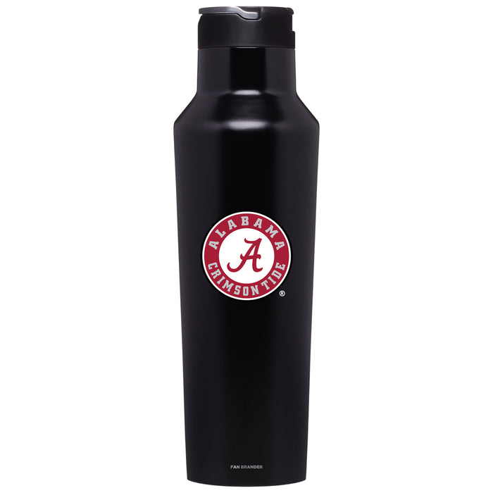 Corkcicle Insulated Canteen Water Bottle with Alabama Crimson Tide Primary Logo