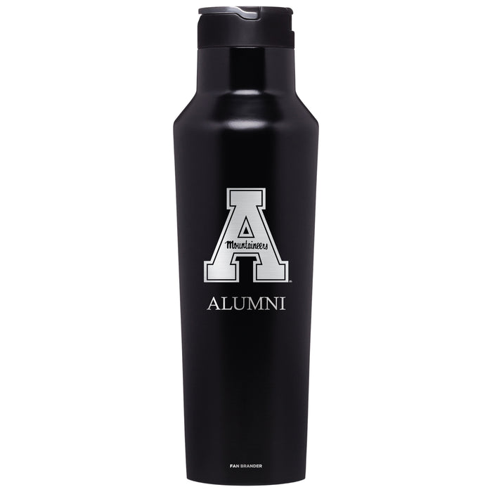 Corkcicle Insulated Canteen Water Bottle with Appalachian State Mountaineers Alumni Primary Logo