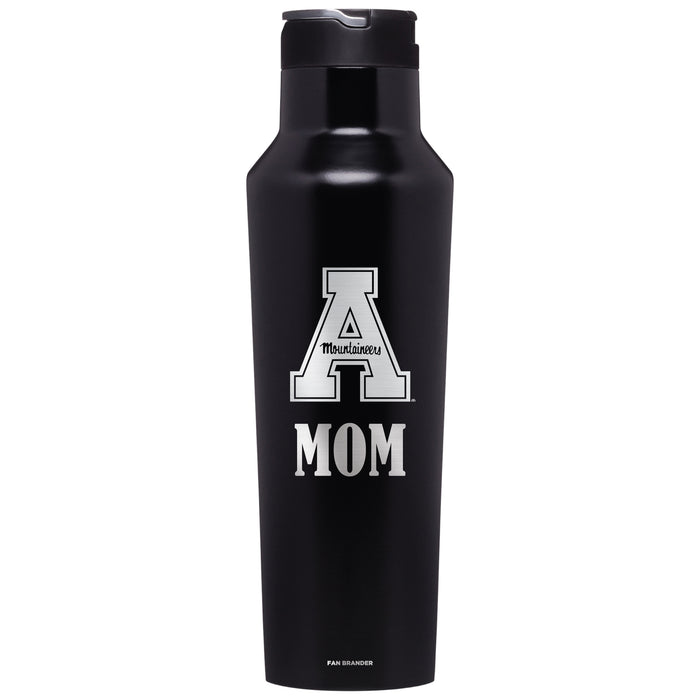 Corkcicle Insulated Canteen Water Bottle with Appalachian State Mountaineers Mom Primary Logo