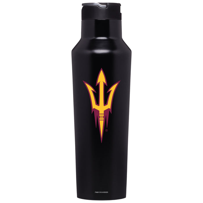 Corkcicle Insulated Canteen Water Bottle with Arizona State Sun Devils Primary Logo