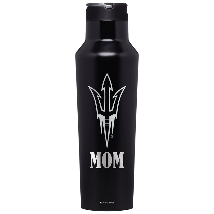 Corkcicle Insulated Canteen Water Bottle with Arizona State Sun Devils Mom Primary Logo