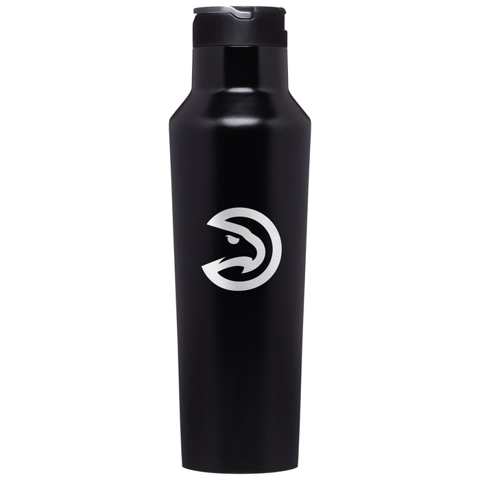 Corkcicle Insulated Canteen Water Bottle with Atlanta Hawks Etched Primary Logo