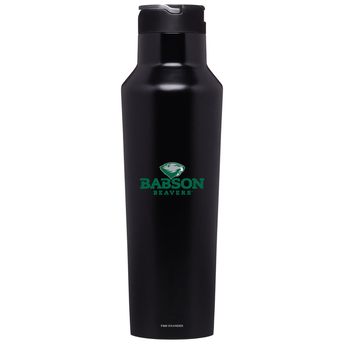 Corkcicle Insulated Canteen Water Bottle with Babson University Primary Logo