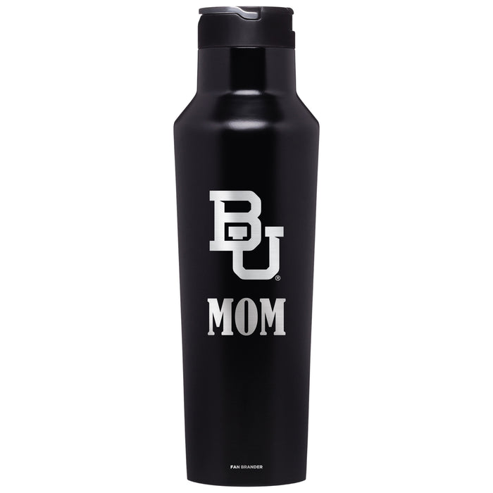 Corkcicle Insulated Canteen Water Bottle with Baylor Bears Mom Primary Logo