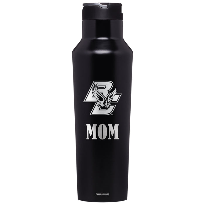 Corkcicle Insulated Canteen Water Bottle with Boston College Eagles Mom Primary Logo