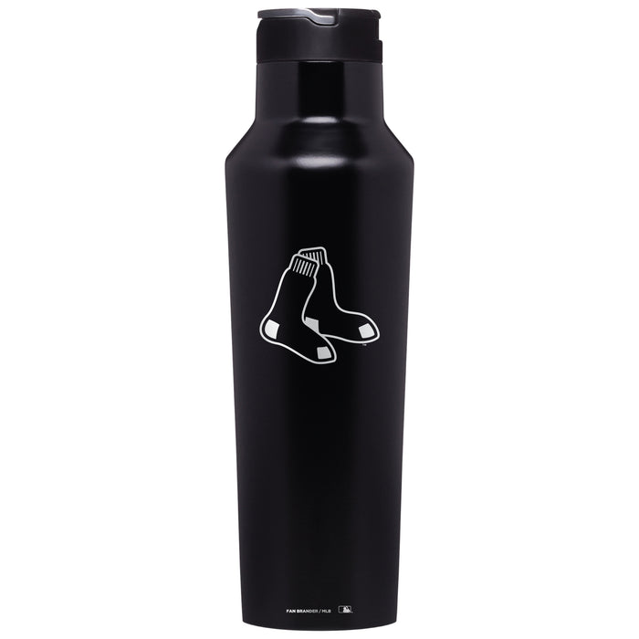 Corkcicle Insulated Canteen Water Bottle with Boston Red Sox Etched Secondary Logo