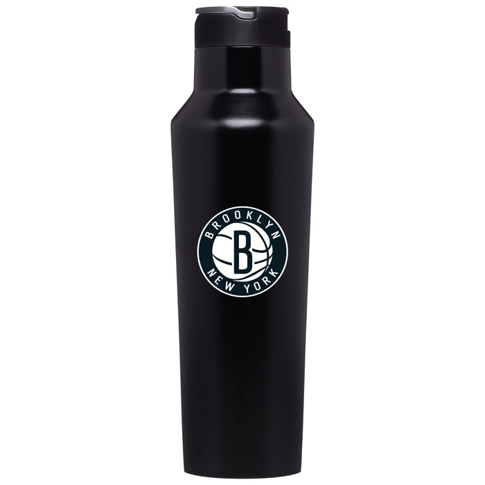 Corkcicle Insulated Canteen Water Bottle with Brooklyn Nets Secondary Logo