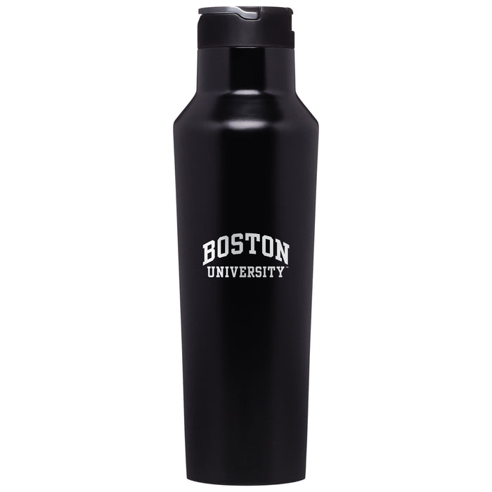 Corkcicle Insulated Canteen Water Bottle with Boston University Primary Logo