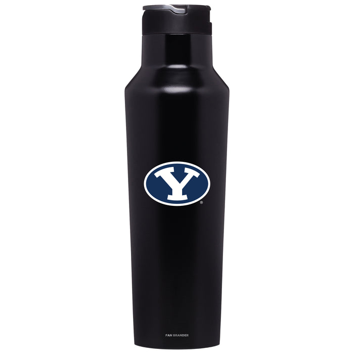 Corkcicle Insulated Canteen Water Bottle with Brigham Young Cougars Primary Logo