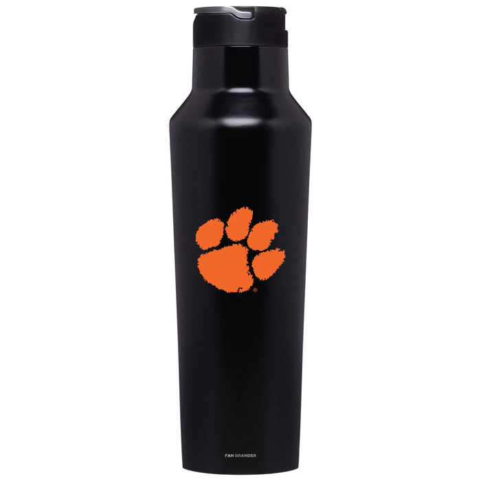 Corkcicle Insulated Canteen Water Bottle with Clemson Tigers Primary Logo