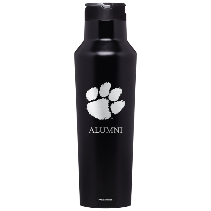 Corkcicle Insulated Canteen Water Bottle with Clemson Tigers Alumni Primary Logo
