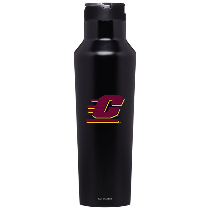 Corkcicle Insulated Canteen Water Bottle with Central Michigan Chippewas Primary Logo