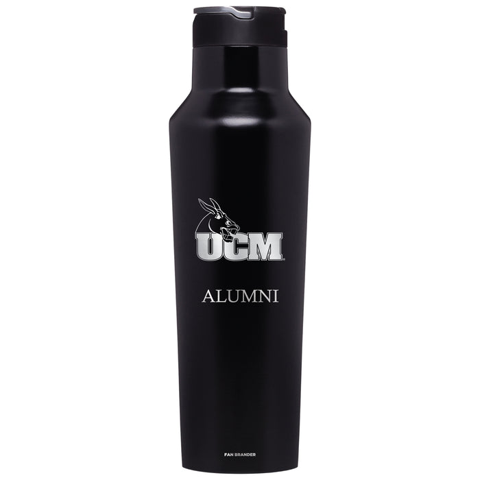 Corkcicle Insulated Canteen Water Bottle with Central Missouri Mules Mom Primary Logo