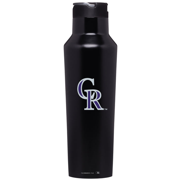 Corkcicle Insulated Canteen Water Bottle with Colorado Rockies Primary Logo